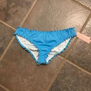Victoria's Secret Ruffle Cheeky Blue Bikini
Bottom. Size S